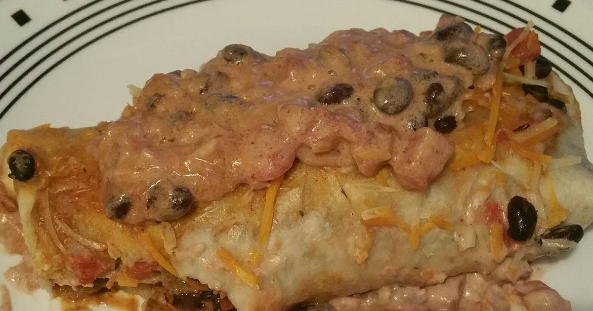 Beef and bean burrito Recipe by tinker2365 - Cookpad