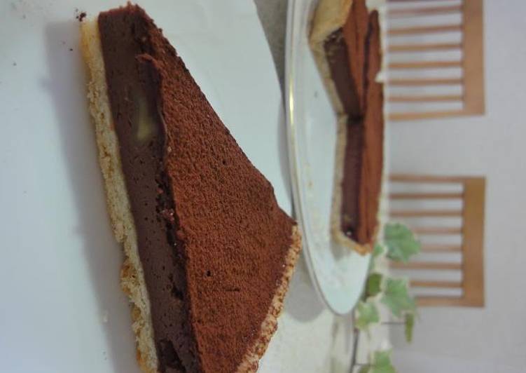 Steps to Prepare Rum Scented Chocolate Tart for Valentine&#39;s Day