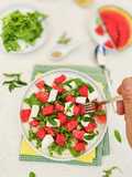 Insalata di cocomero e feta greca