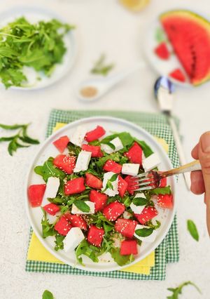 Foto di Insalata di cocomero e feta greca