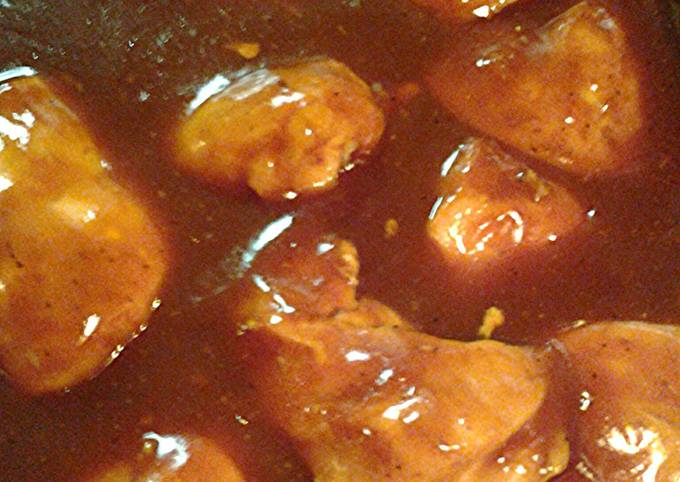 Steps to Make Speedy Barbecue chicken Pepsi sweet baby rays