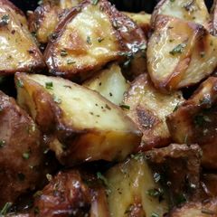 A picture of Herb Roasted Potatoes with Honey Mustard.