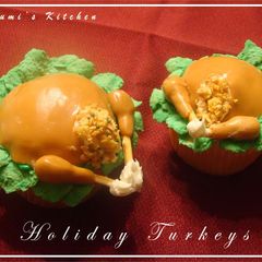 A picture of Roasted Turkey Cupcakes.
