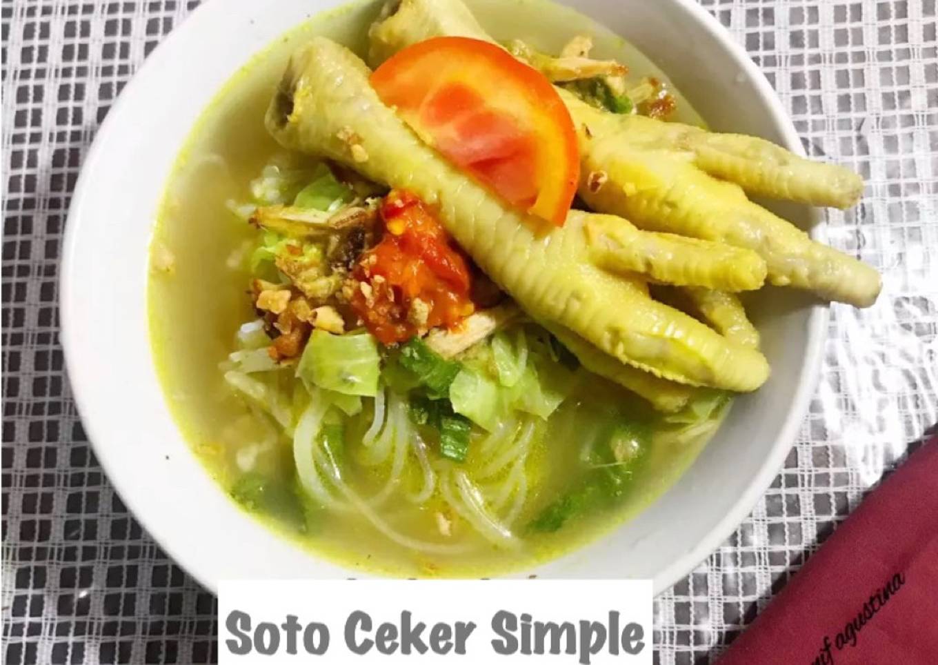 Soto ceker simple