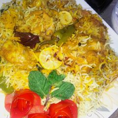 A picture of Dhuwadaar achari biryani in 1 hr.