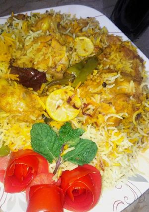 A picture of Dhuwadaar achari biryani in 1 hr.