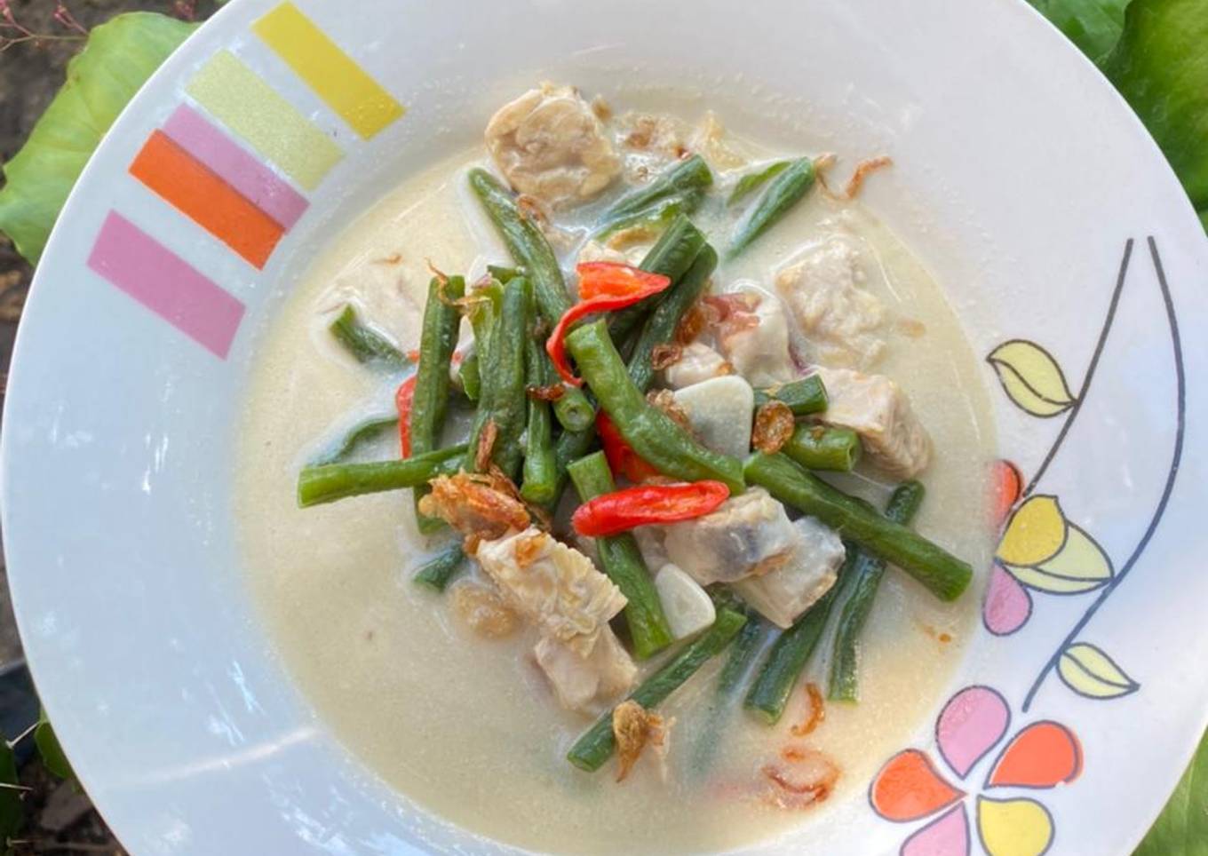Sayur lodeh : tempe dan kacang