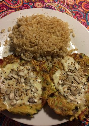 Una foto de Croqueta de Zucchini con arroz yamani