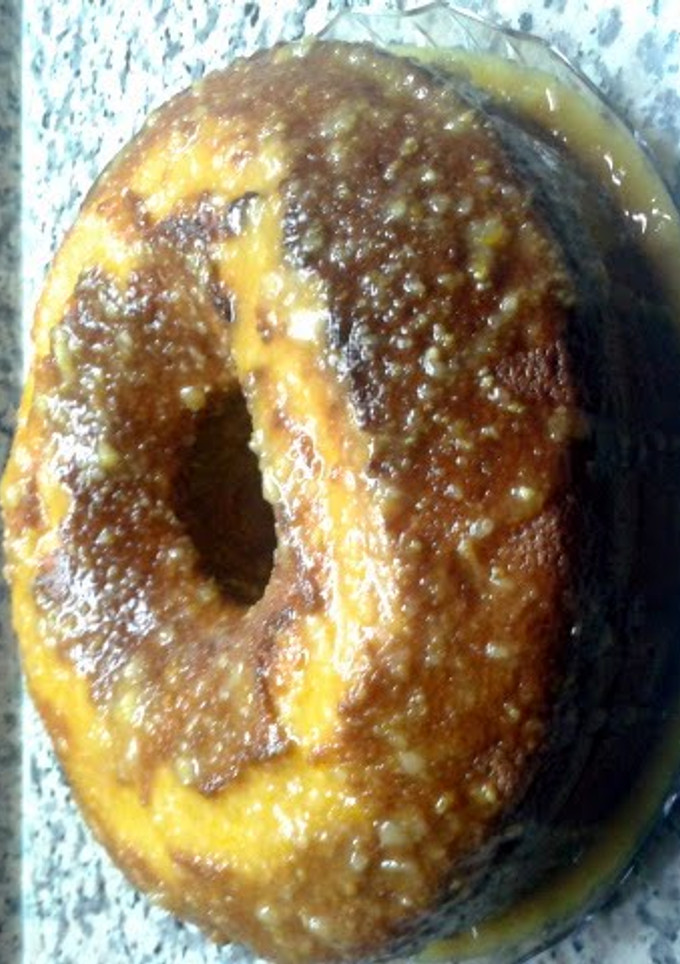 A picture of Orange cake from scratch.