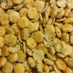 A picture of Seasoned oyster crackers.
