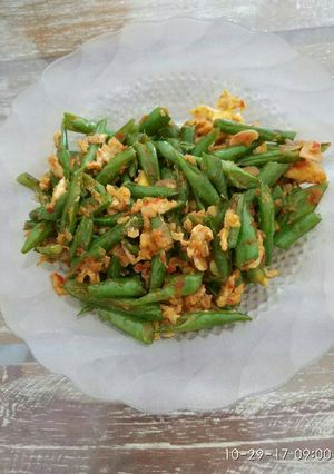 Foto resep Tumis buncis telur orak arik
