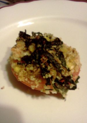 A picture of Vegetarian Stuffed Tomatoes.
