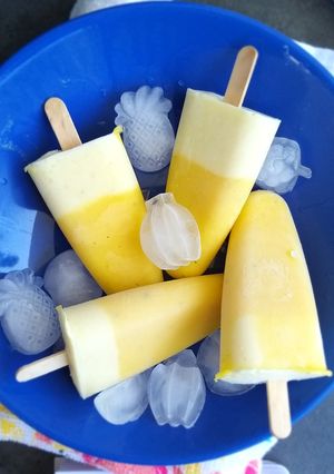 صورة لوصفة بوظة منزلية مانجا وكاوكاو 🥥🍦😋