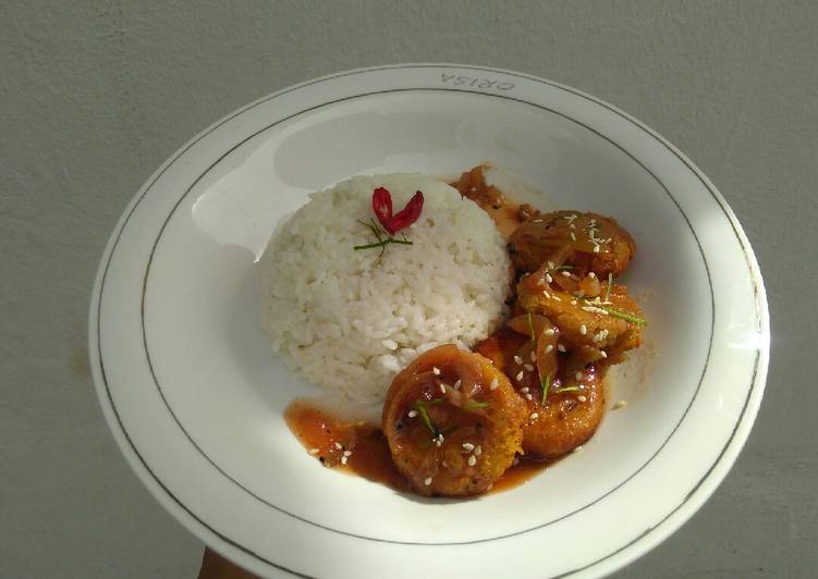 Cara Gampang memasak Steak tempe saos tiram yang praktis