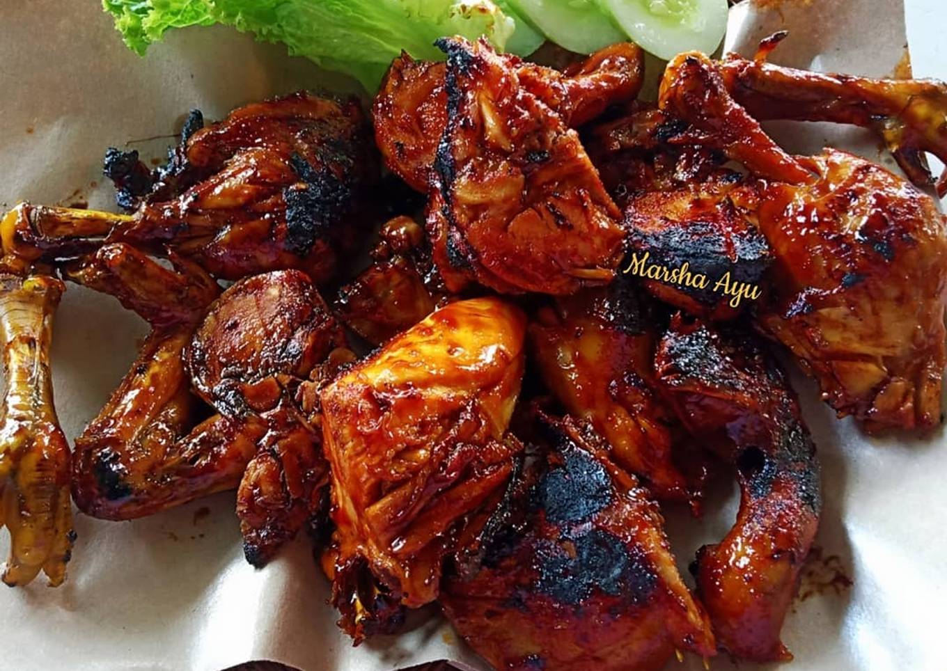 Ayam bakar madu pedas manis #bymarshaayu