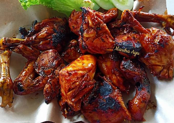 Resep Ayam Bakar Madu Pedas Manis Bymarshaayu Oleh Marsha Ayu Cookpad