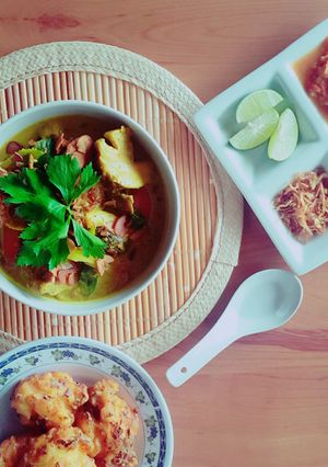 Foto resep Soto Kuning Jamur Kuah Santan