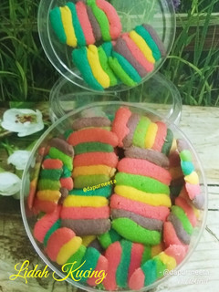 Foto resep Lidah kucing rainbow (tanpa cetakan lidah kucing)