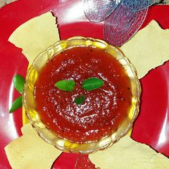 A picture of Sweet tomato sauce in MICROWAVE.....