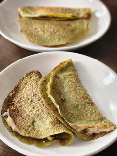 Hình của món Bánh Taco Diêm Mạch Cải Bó Xôi.