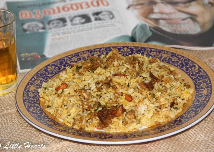 Recipe of Speedy Kayikkante Biryani / Kayees Rahmathulla Hotel Style Chicken Biryani / Kaikka’s Biryani