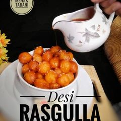 A picture of Desi Rasgulla.