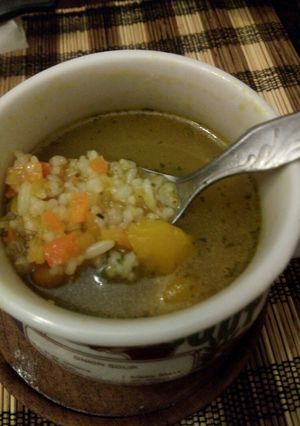 Una foto de Sopa con zapallo