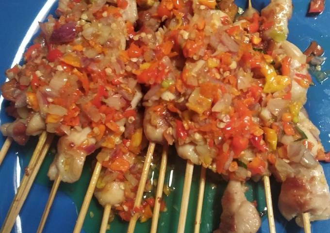 Sate taichan sambal matah