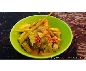 Resep mudah Orem orem tahu tempe dan ikan pe (pari panggang) Yummy Mantul