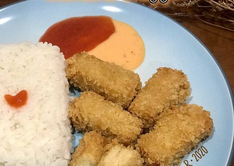 Langkah Mudah untuk Menyiapkan 37. Homemade Juicy Chicken Nugget yang Lezat