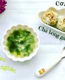 Cơm vien chà bông gà súp miso thịt nghêu