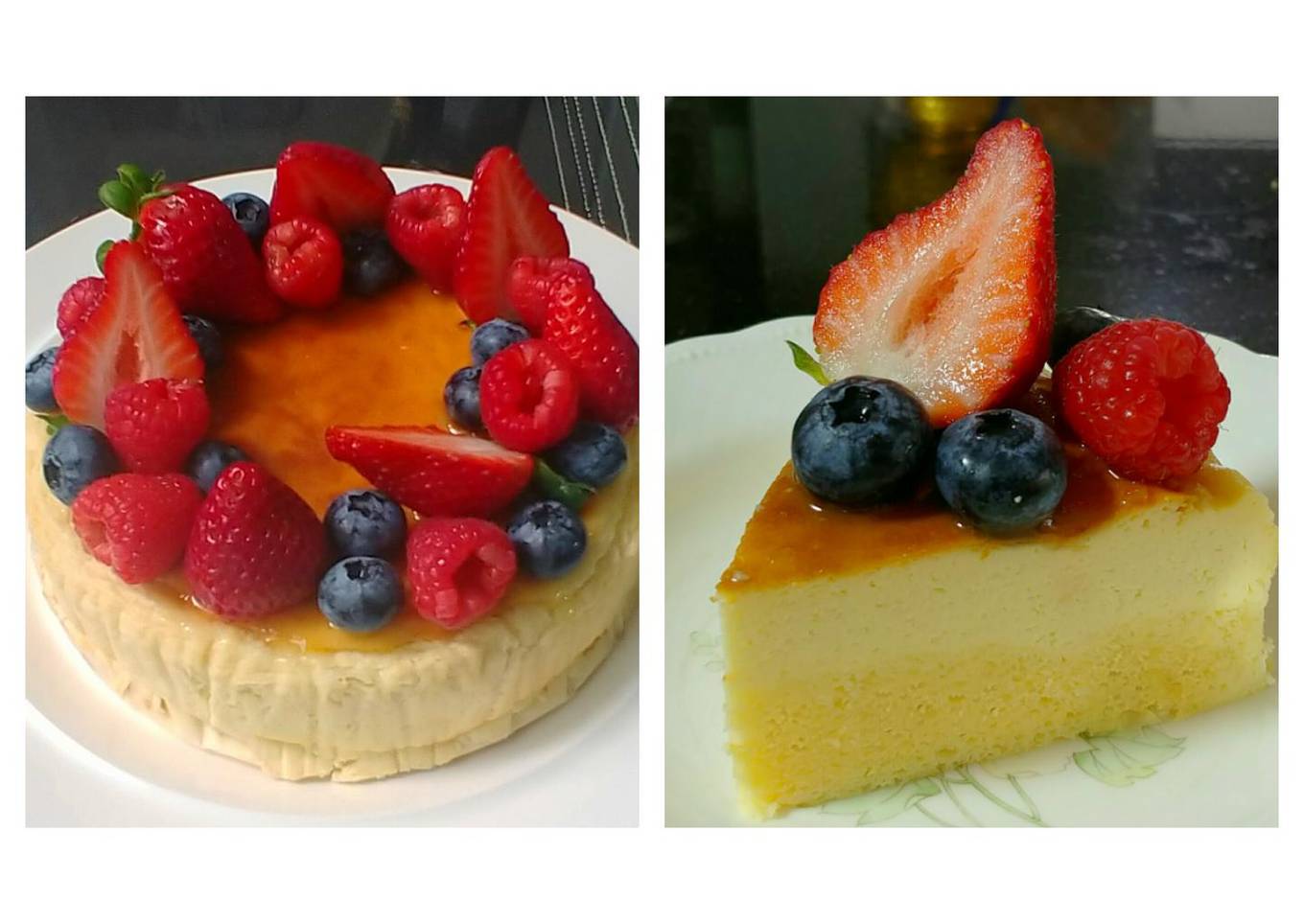 Yuzu Berries Souffle Cheesecake