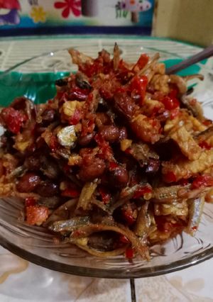 Foto resep Orek-orek kacang teri