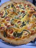 Quiche tomate albahaca