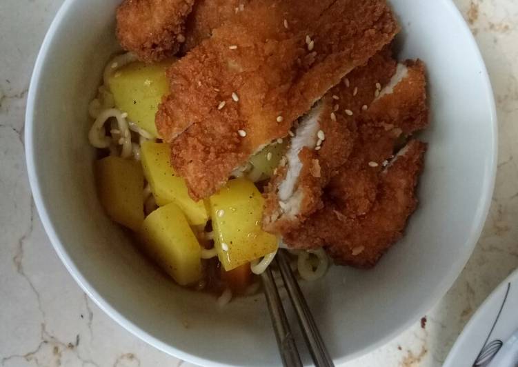 Udon Curry chicken katsu