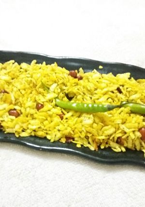 A picture of Poha bhujia.