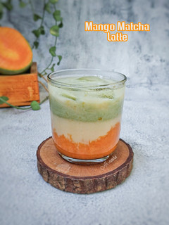 Foto resep 494.Mango Matcha Latte