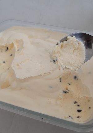 Una foto de Helado de maracuyá