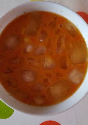 Una foto de Gazpacho paradeño