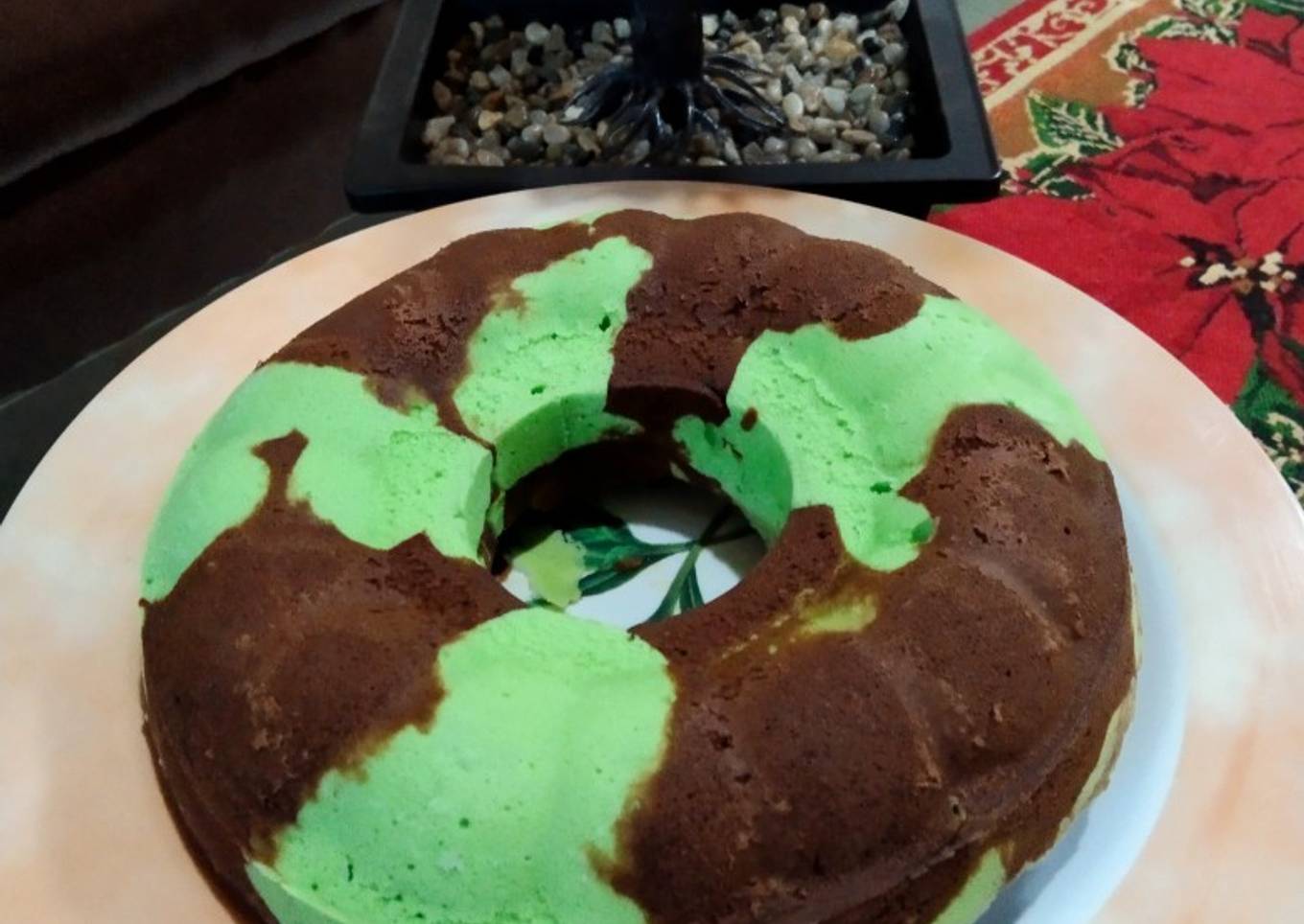 Cara Gampang Menyiapkan 💚Bolu Pandan Coklat💚, Menggugah Selera