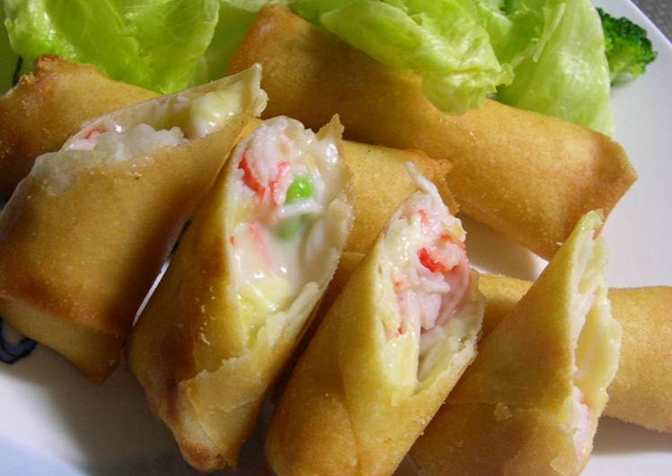 Cream Croquette-Style Spring Rolls