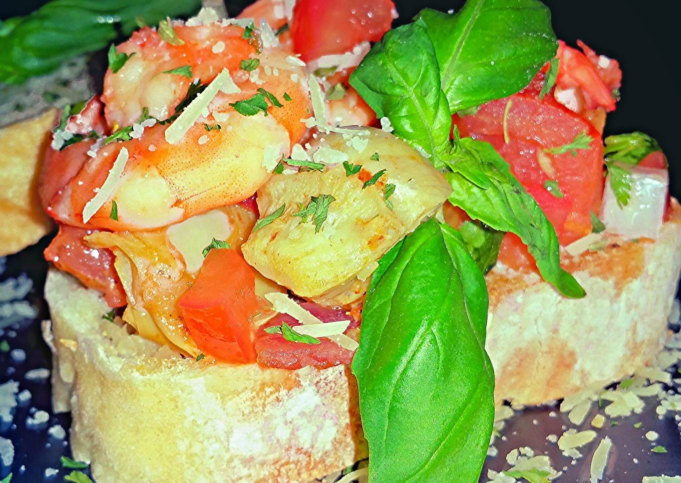 Simple Way to Prepare Speedy Mike's Shrimp Bruschetta
