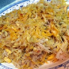 A picture of Balaleet my version(traditional Arabic Vermicelli dish)by Pam....