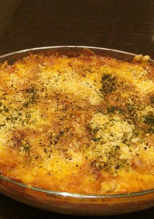 A picture of Easy Lasagne with Meat Sauce and Béchamel.