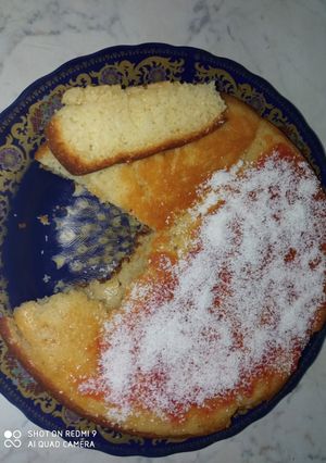 صورة لوصفة كيك في المقلاة بياغورت طبيعي 😋😋👌
