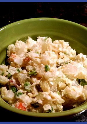 A picture of Olivier Salad (aka Russian Potato Salad).