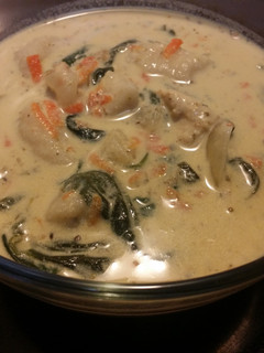 A picture of Chicken and Gnocchi Soup.
