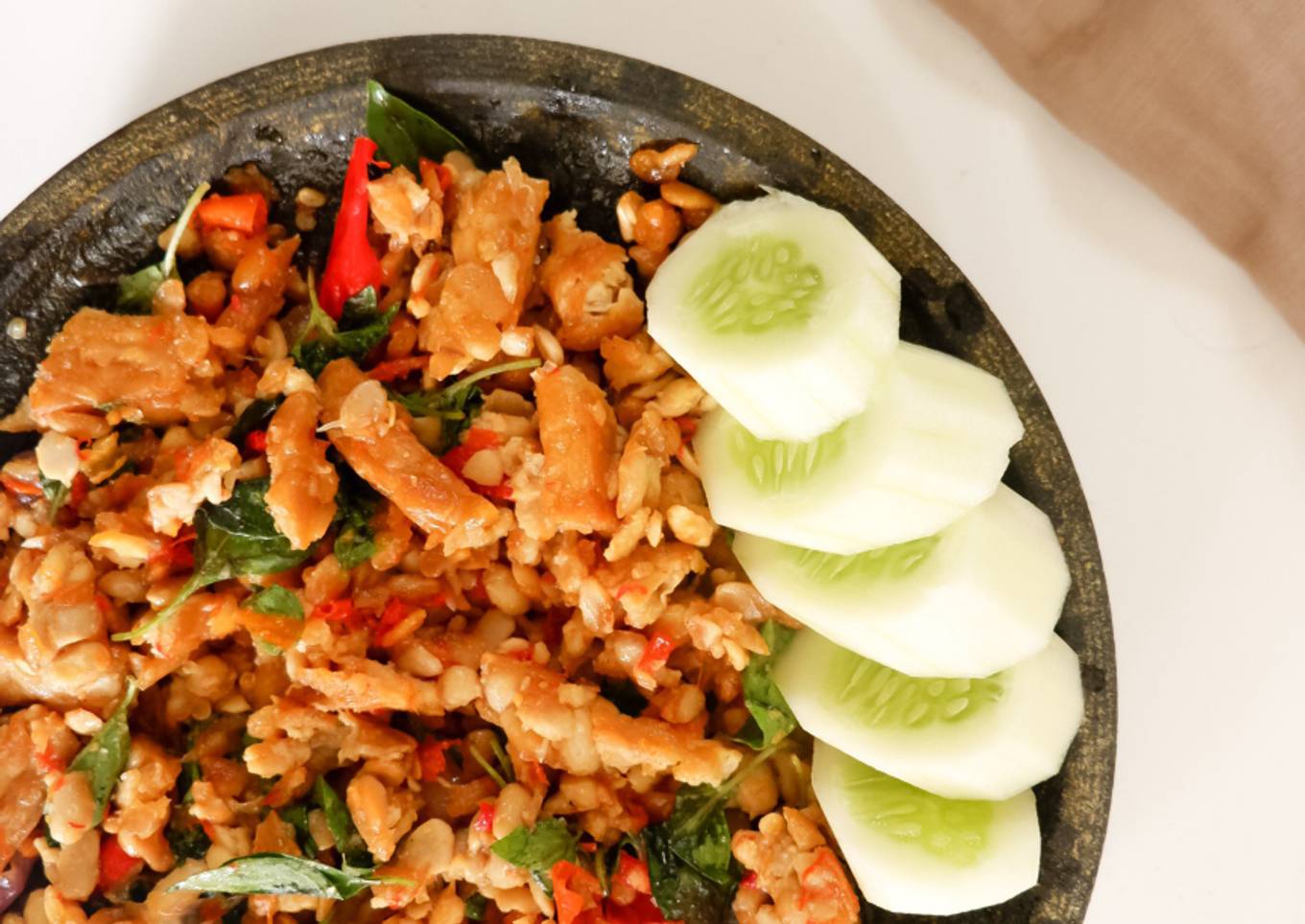 Tempe Penyet Kemangi