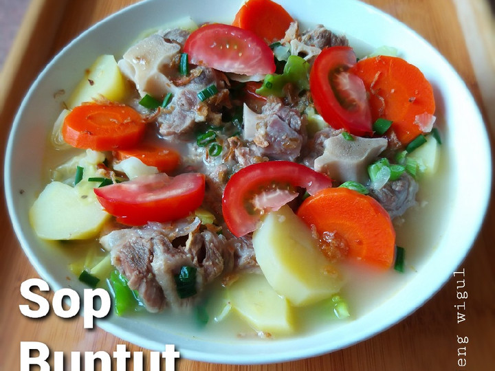 Resep 126.Sop Buntut Sapi Simple, Enak Banget