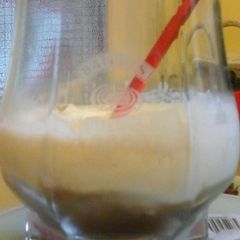 A picture of Amazing coffee chocolate orange baileys sorbet/slushie Andrew James recipe book. Slightly adapted..